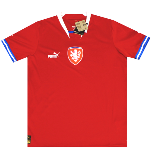 Czech Republic 2022-2023 Home Authentic Football Shirt