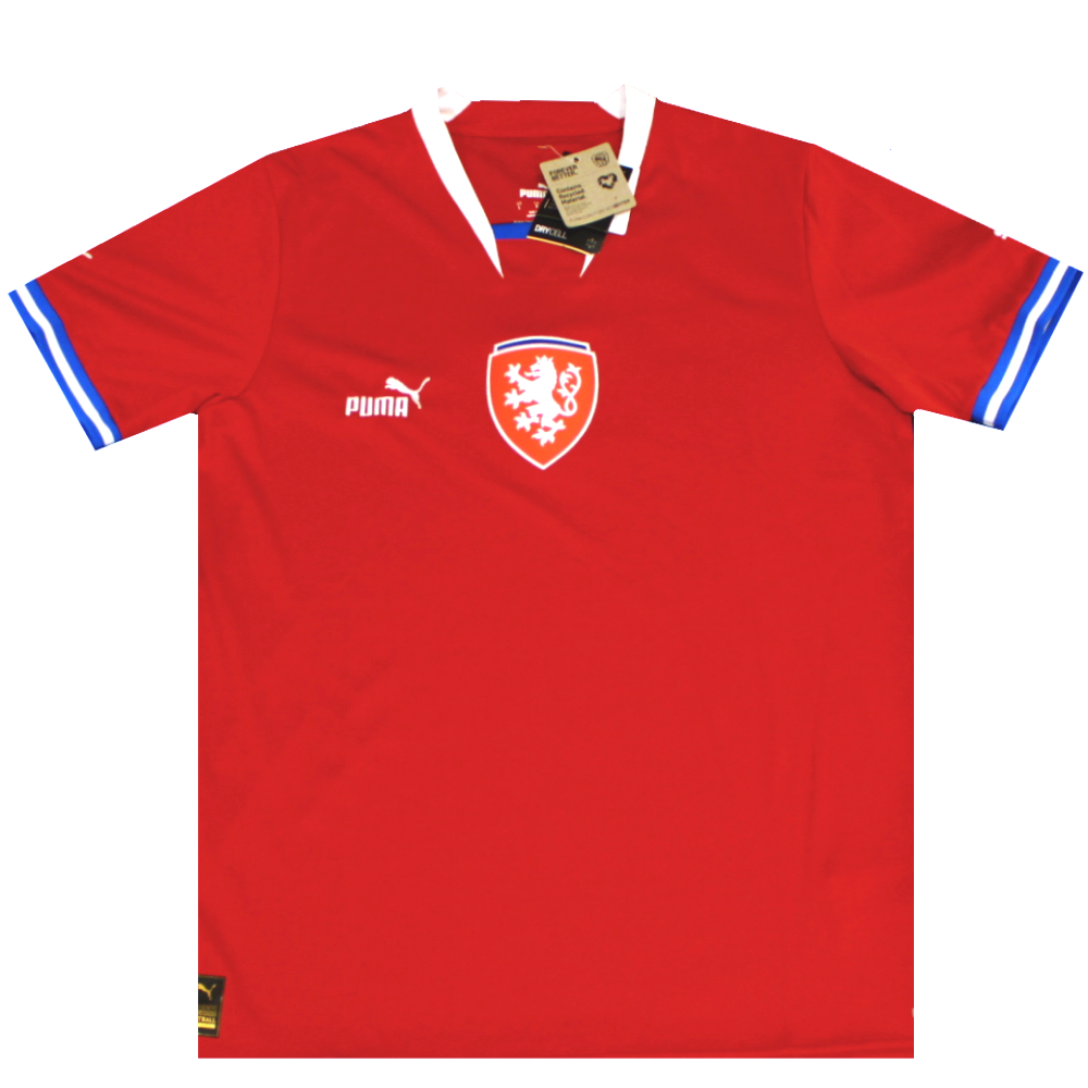 Czech Republic 2022-2023 Home Authentic Football Shirt