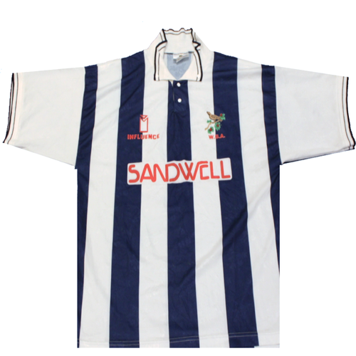 West Bromwich Albion 1991-1992 Home Football Shirt 