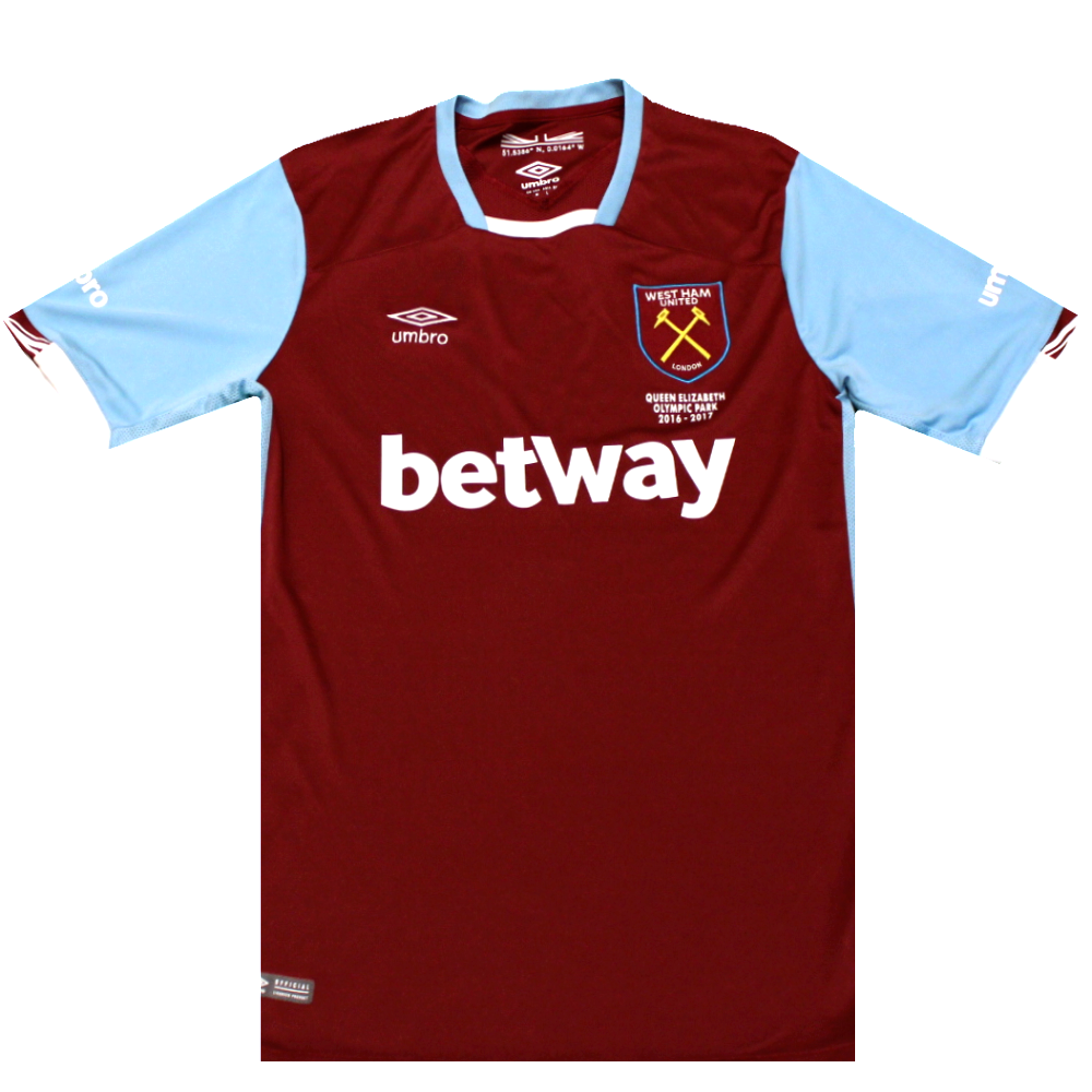 West Ham 2016-17 Home Football Shirt 