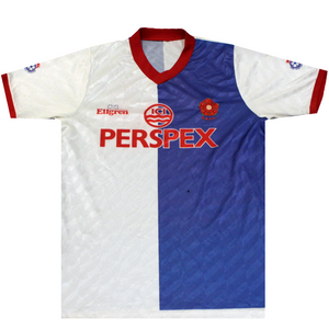 Blackburn Rovers 1988-1989 Home Football Shirt 