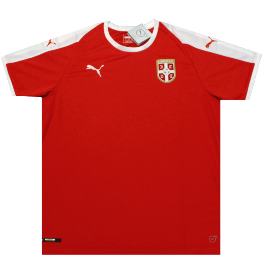 Serbia 2018-19 Home Football Shirt 