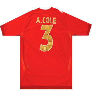 England 2006-2008 Away Football Shirt Ashley Cole 3