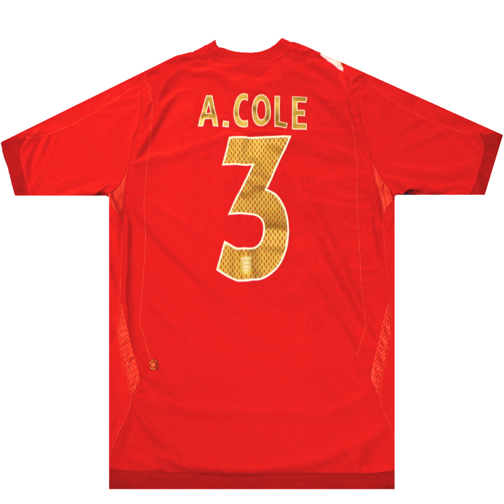 England 2006-2008 Away Football Shirt Ashley Cole 3