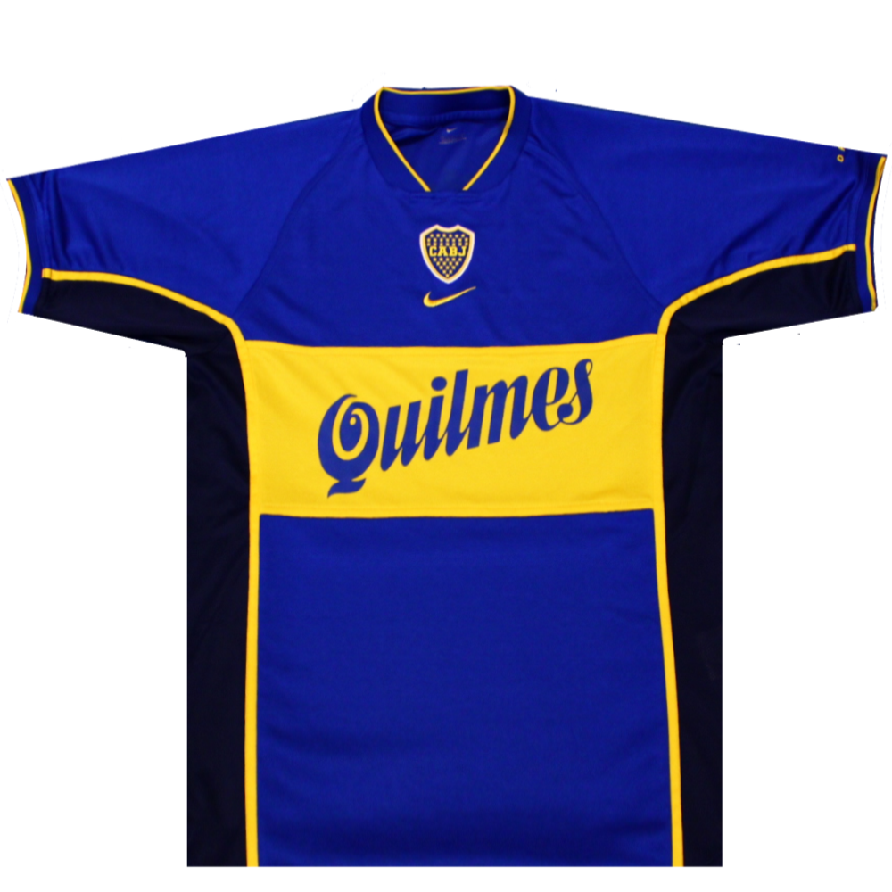 Boca Juniors 2001-2002 Home Football Shirt