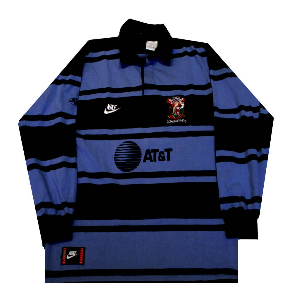 Cardiff RFC Blues Rugby Home Shirt 1995/1996 (Excellent) L