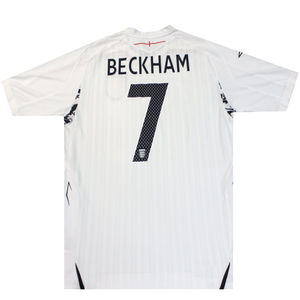 England 2008-2009 Home Football Shirt David Beckham 7 