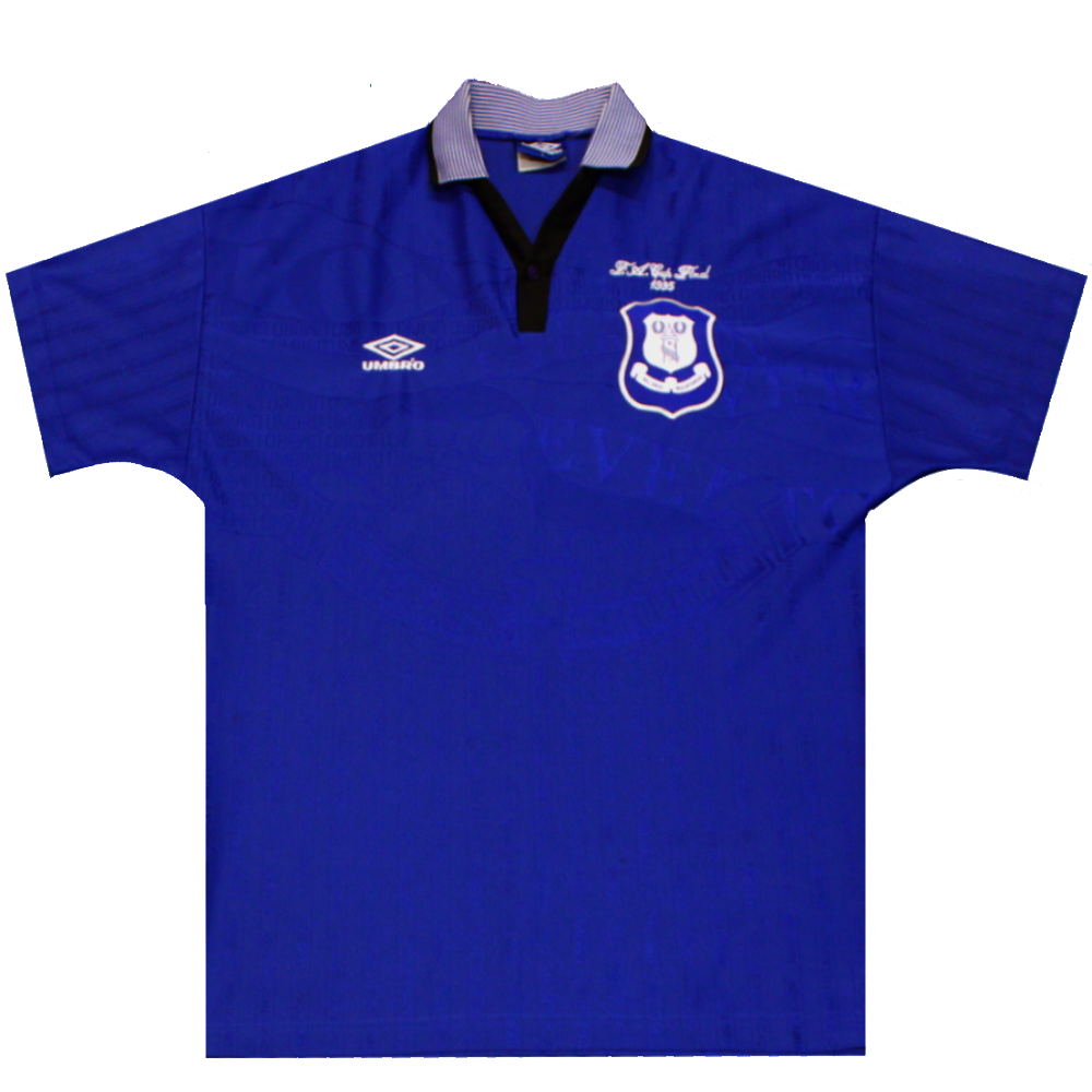 Everton 1995-1996 Home Football Shirt FA CUP FINAL