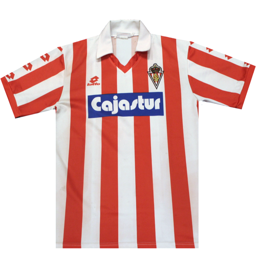 Sporting Gijon 1993-1994 Home Football Shirt 