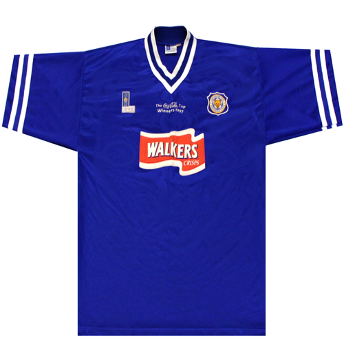 Leicester City 1997-1998 Coca Cola Cup Final Home Football Shirt