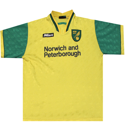 Norwich City 1996-1997 Home Football Shirt 