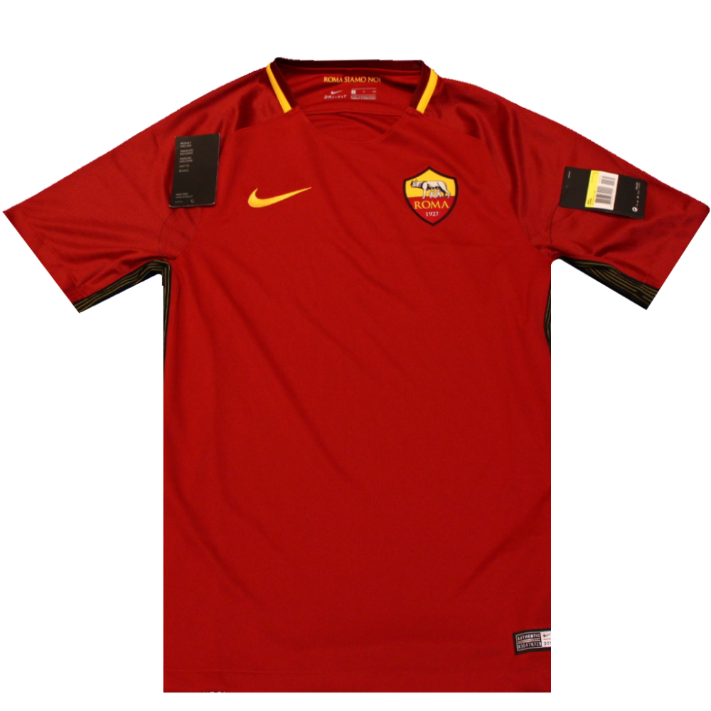 AS Roma 2017-2018 Home Football Shirt 