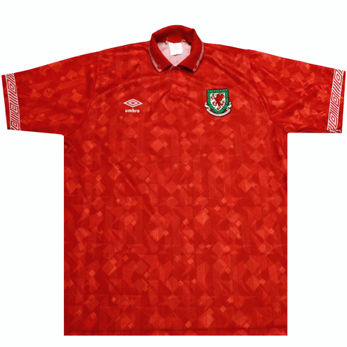 Wales 1990-1992 Home Football Shirt