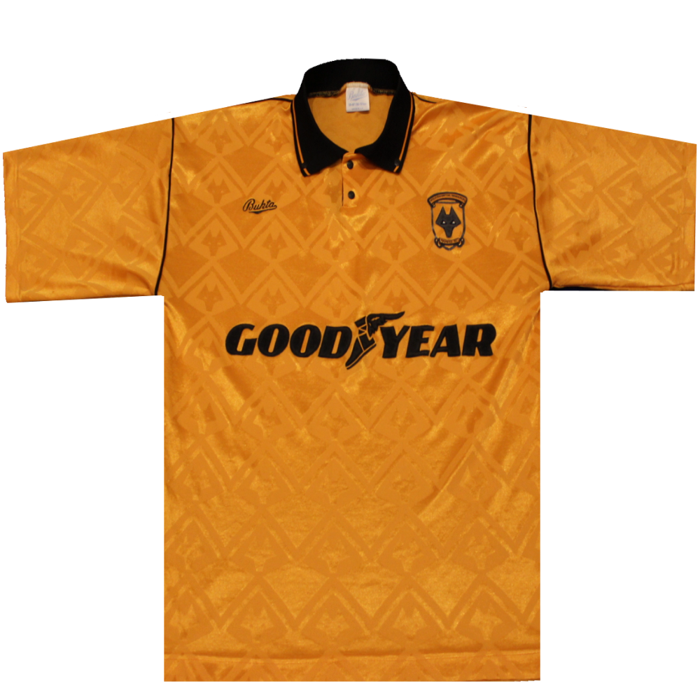 Wolverhampton Wanderers 1990-1991 Home Football Shirt 