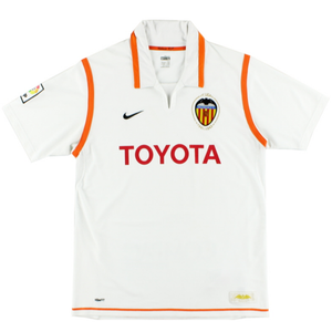 Valencia 2007-2008 Home Football Shirt 