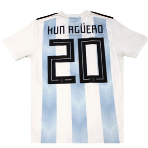 Argentina 2018-2019 Home Shirt *AGUERO 20 (Excellent) M