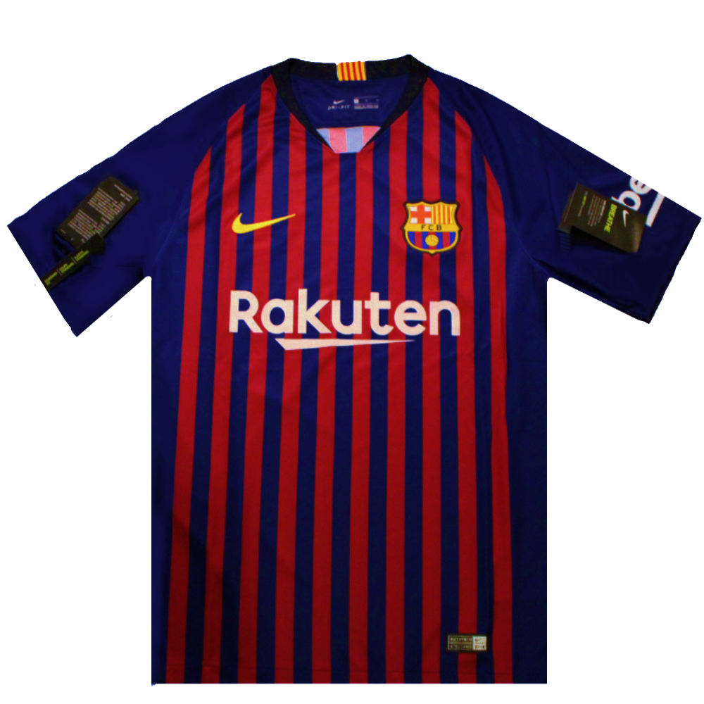 Barcelona 2018-19 Home Football Shirt Large 