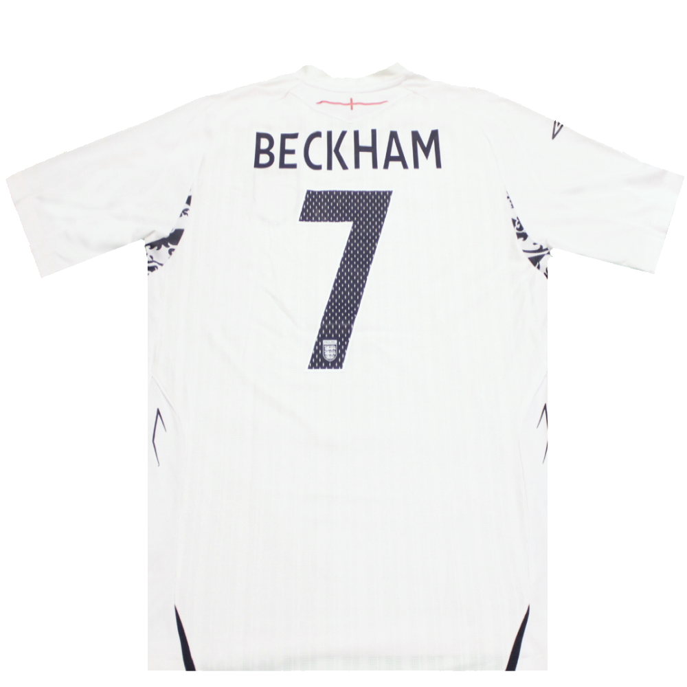 England 2006-2008 Home Shirt 7 DAVID BECKHAM (Excellent) XL