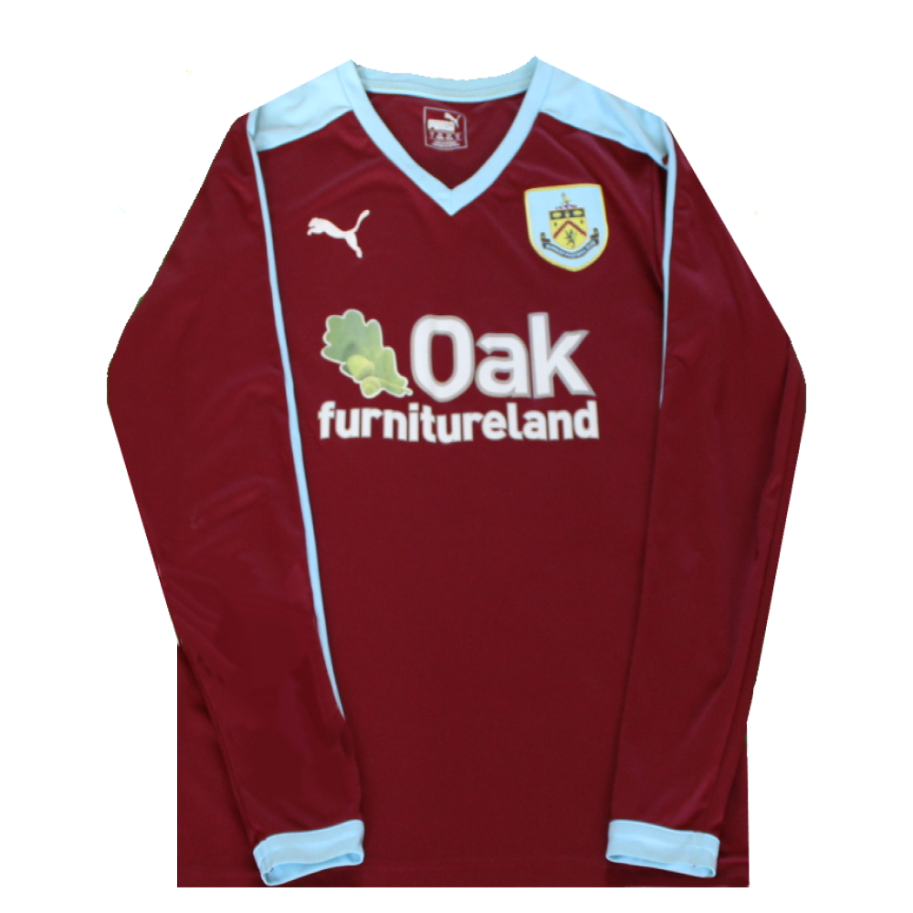 Burnley 2015-16 Home Football Shirt Long Sleeve 