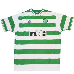 Celtic 1999-2001 Home Shirt LARSSON (Excellent) XXL