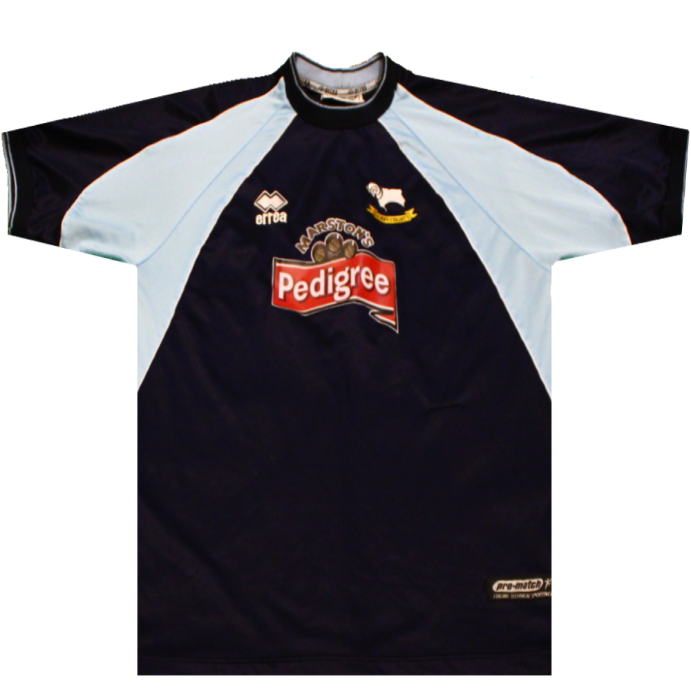 Derby County 2001-02 Away Football Shirt 