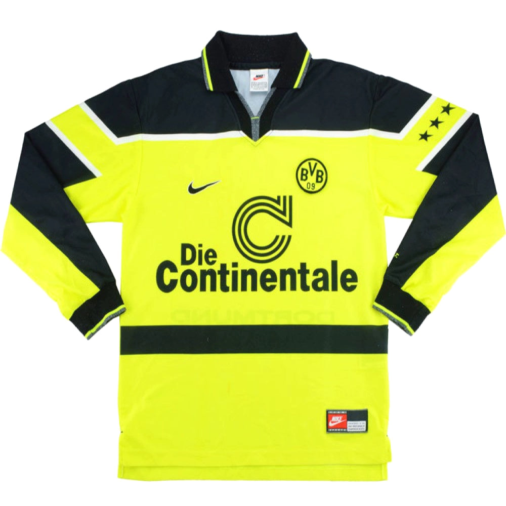 Borussia Dortmund 1997-98 Home Football Shirt Medium 