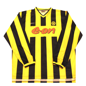 Borussia Dortmund 2001-02 Home Football Shirt Long Sleeve