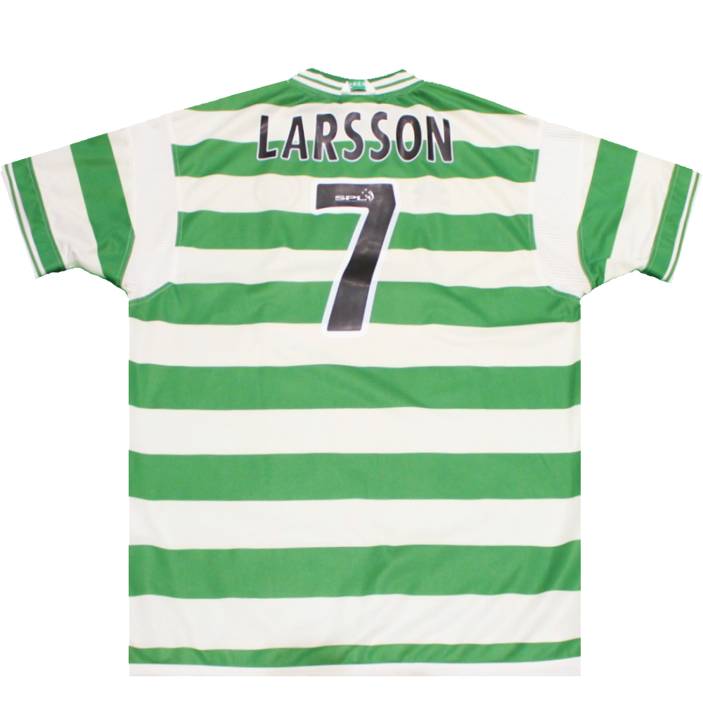 Celtic 1999-2001 Home Shirt LARSSON (Excellent) XXL