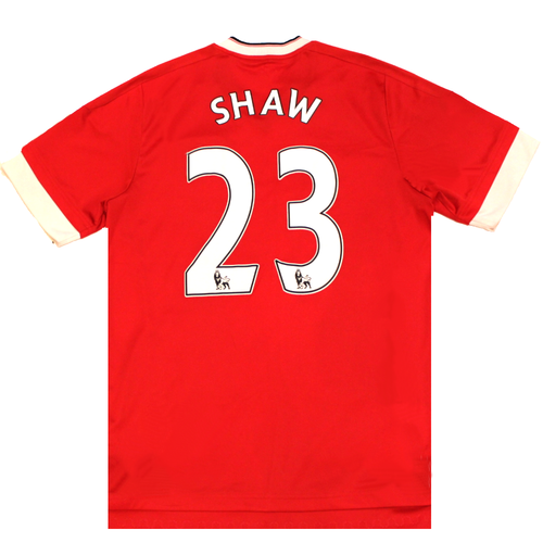 Manchester United Luke Shaw Football Shirt 2015-2016 Home Medium