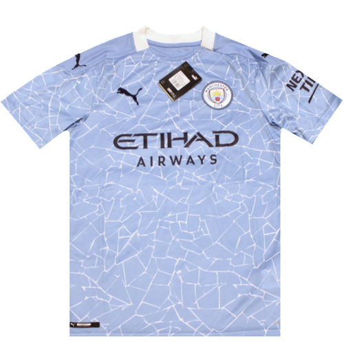 Manchester City 2020-2021 Home Football Shirt 