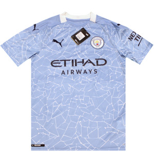 Manchester City 2020-2021 Home Football Shirt 