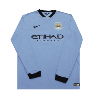 Manchester City 2014-2015 Home Shirt L/S (Excellent) L