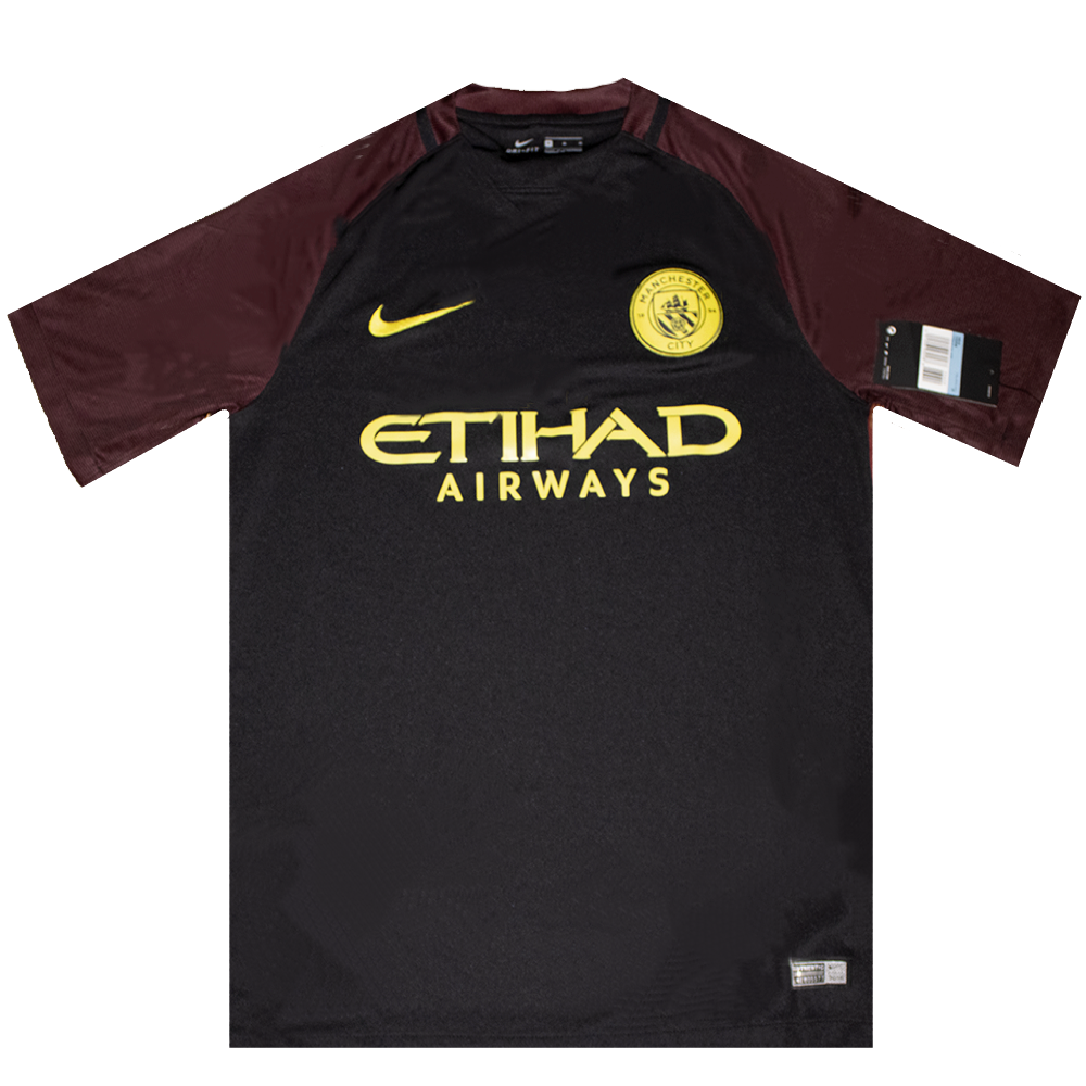 Manchester City 2016-2017 Away Football Shirt Small