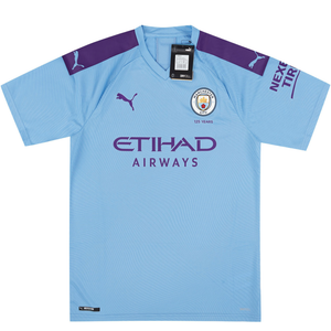 Manchester City 2019-2020 Home Football Shirt Large 