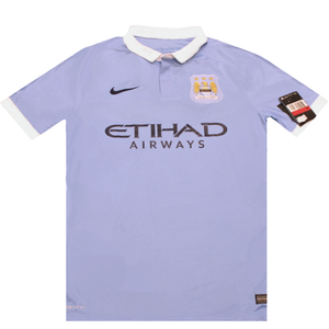 Manchester City Authentic 2015-2016 Home Football Shirt Large 