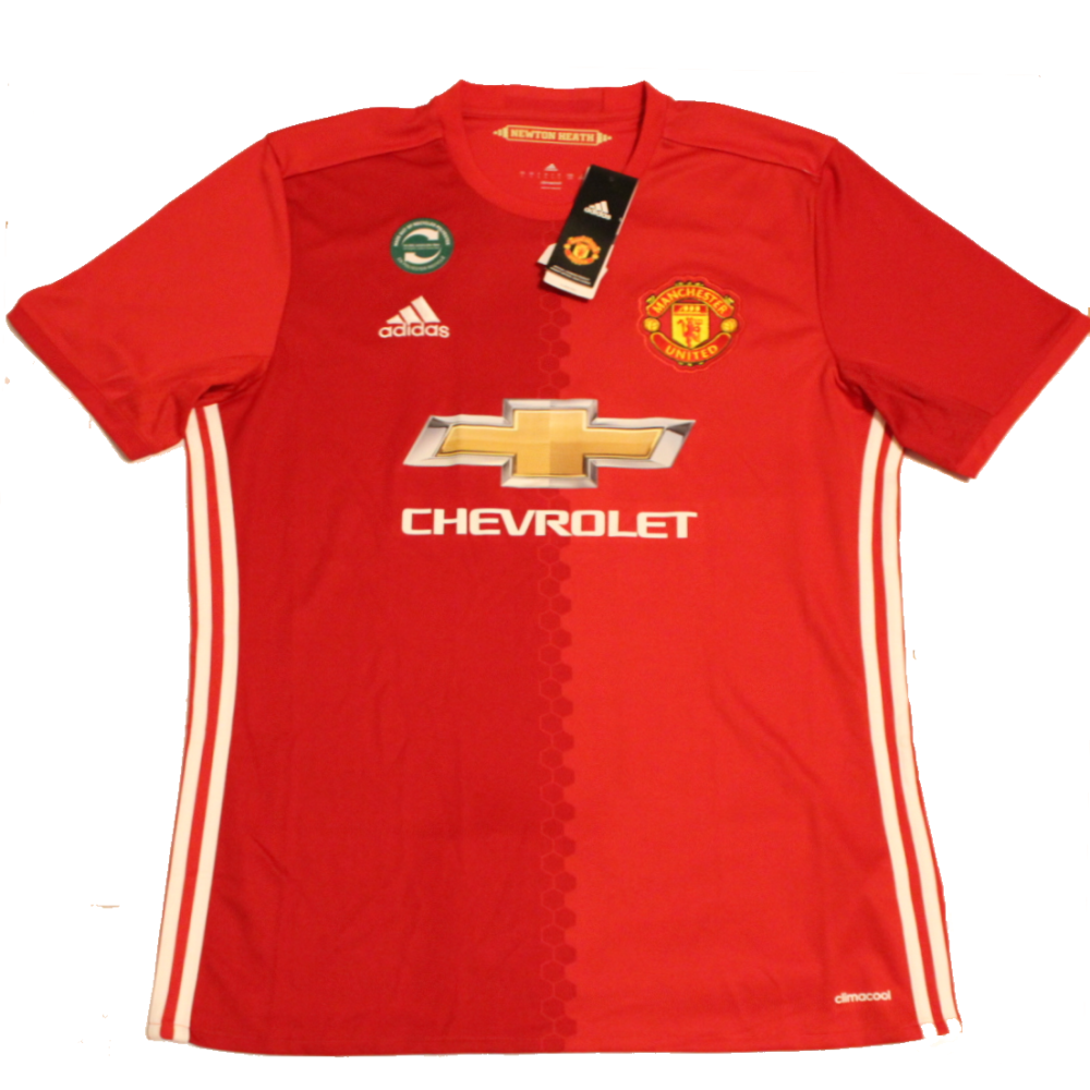 Manchester United 2016-2017 Home Football Shirt Large 