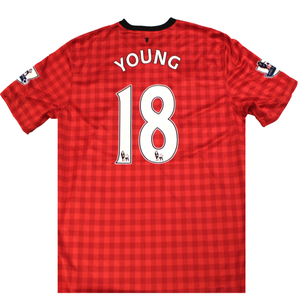 Ashley Young Manchester United 2012-13 Home Football Shirt XL 