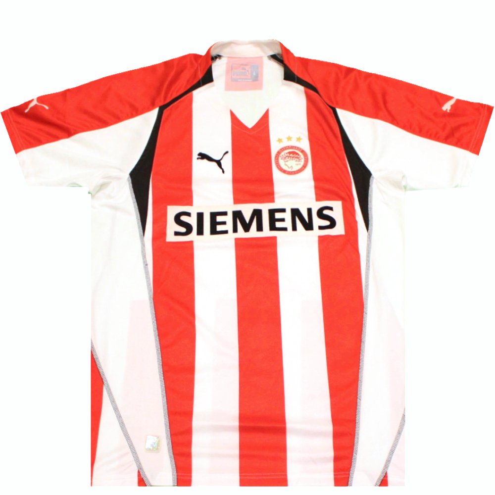 Olympiakos 2005-2006 Home Football Shirt 