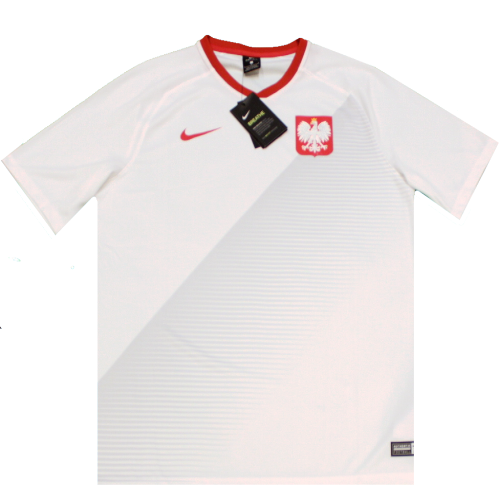 Poland 2018-2019 Home Football Shirt 