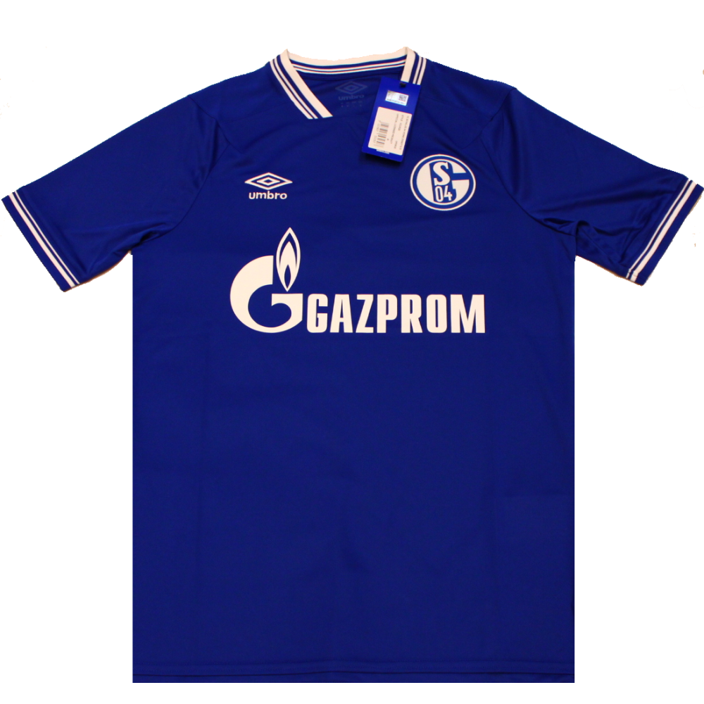 Schalke 2020-21 Home Football Shirt Medium 