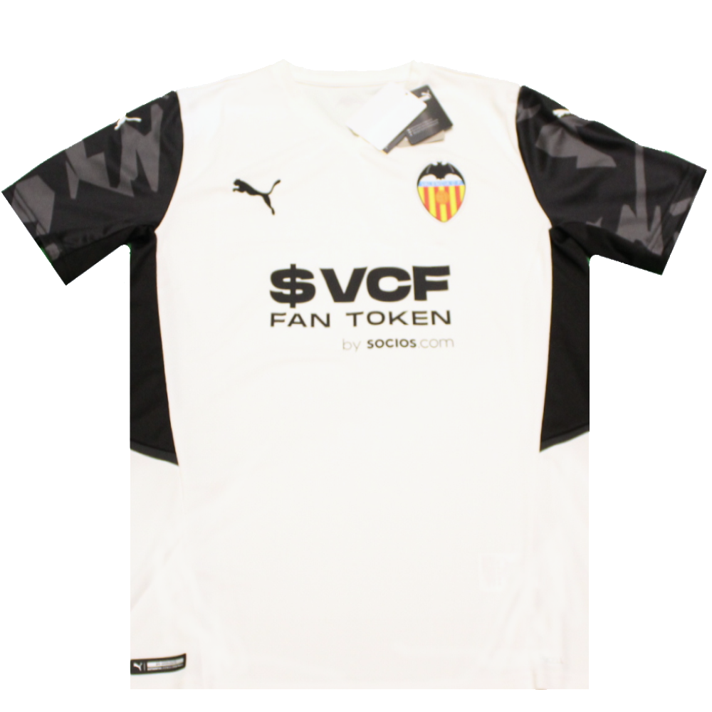 Valencia 2021-2022 Home Football Shirt 