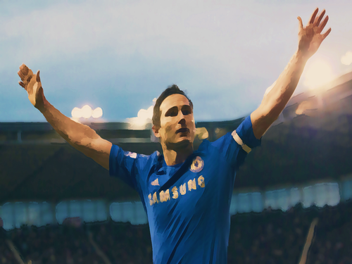 Frank Lampard Digital Artwork Framed