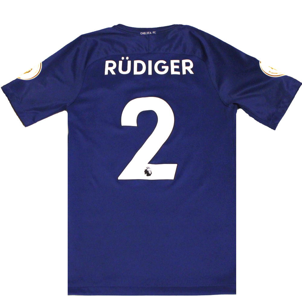 Chelsea 2017-18 Home Football Shirt Antonio Rudiger Small