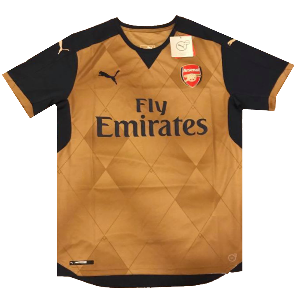 Arsenal 2015-2016 Away Football Shirt Medium 