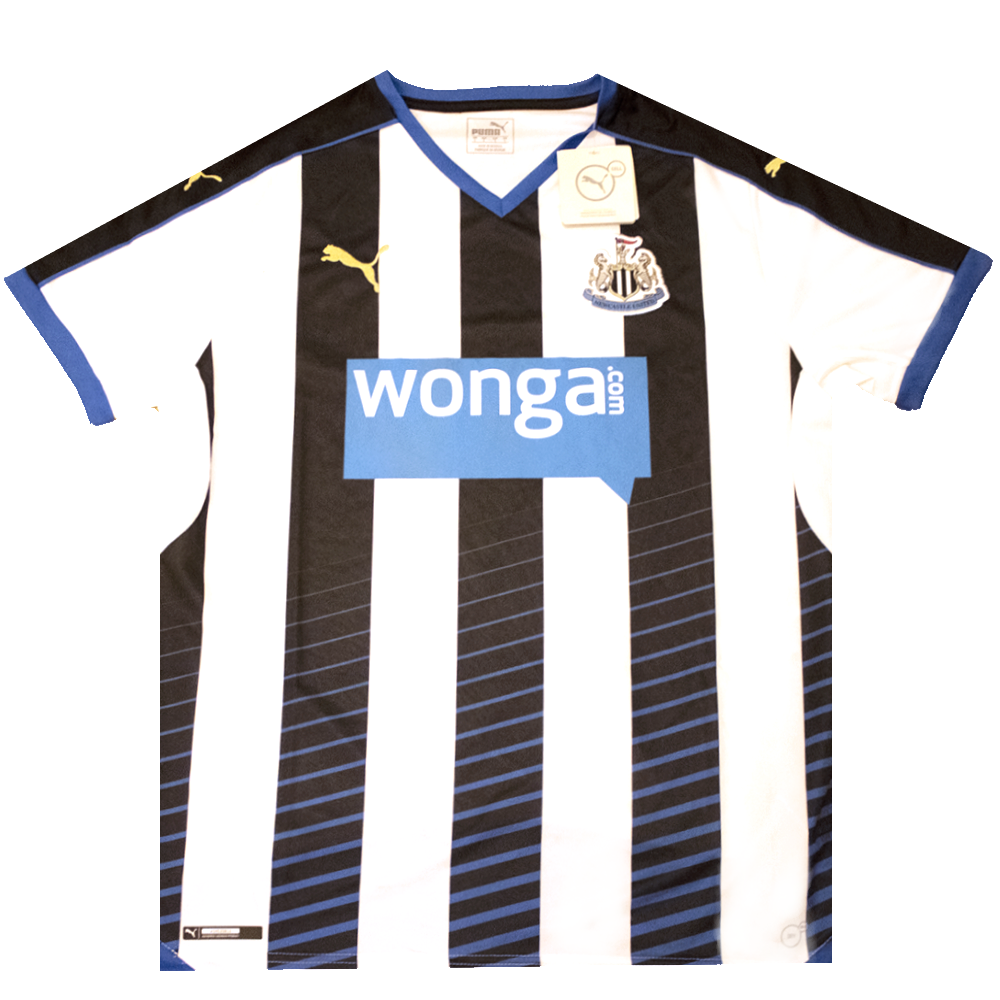 Newcastle United 2015-2016 Home Football Shirt Large